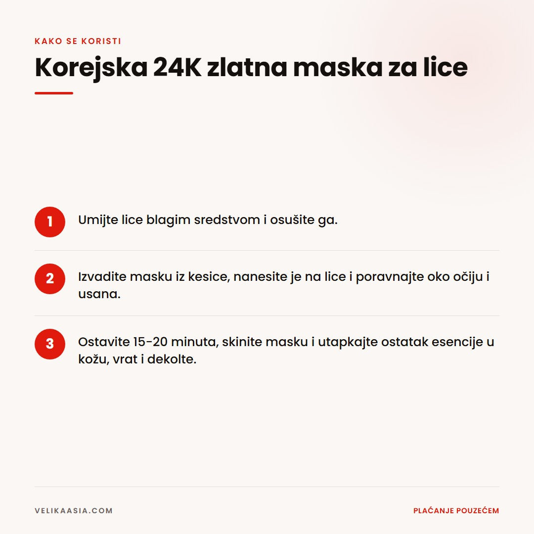 Kako se koristi maska — tri koraka