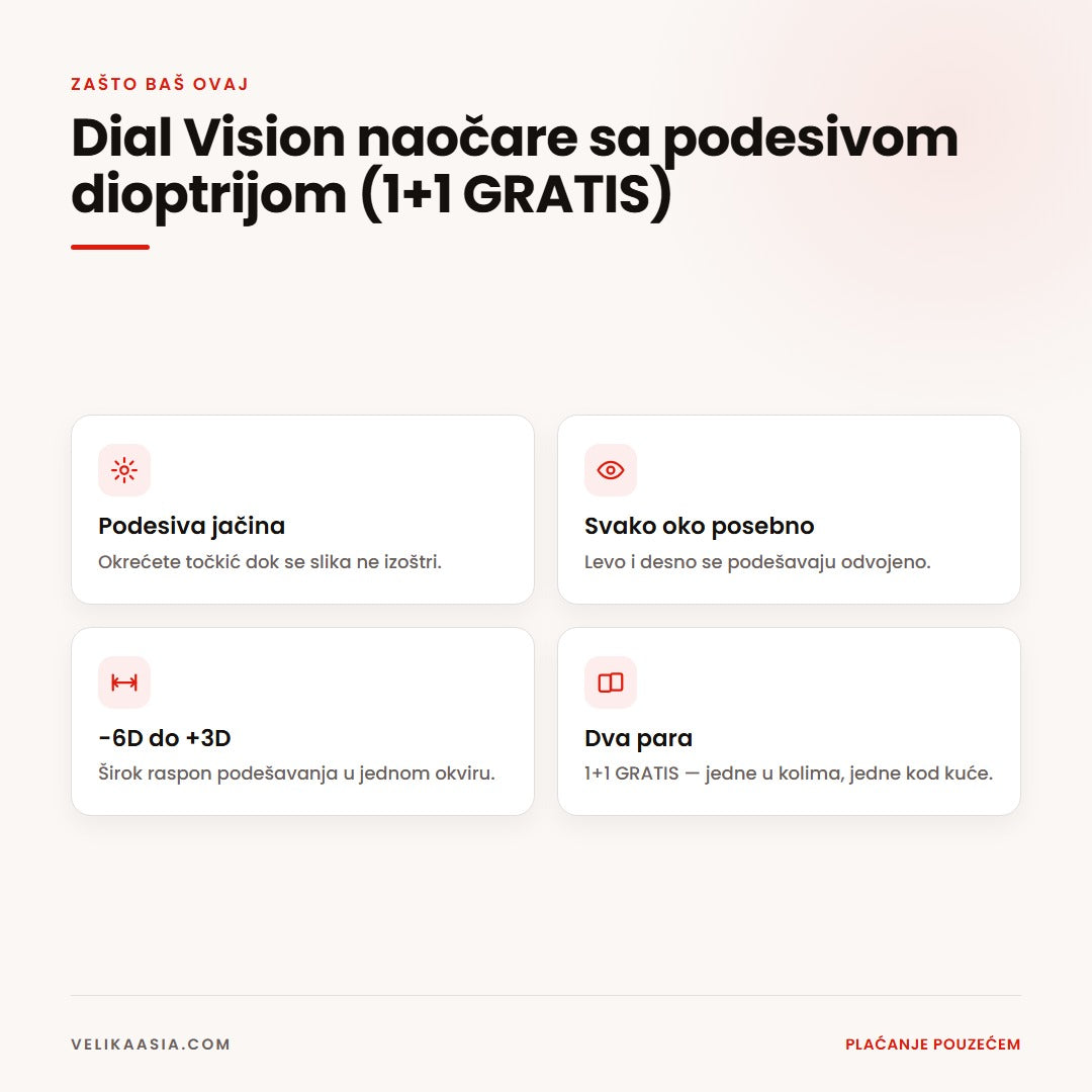 Četiri glavne prednosti Dial Vision naočara